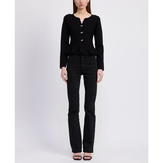 En Saison Women's Idah Button Front Cardigan Sweater