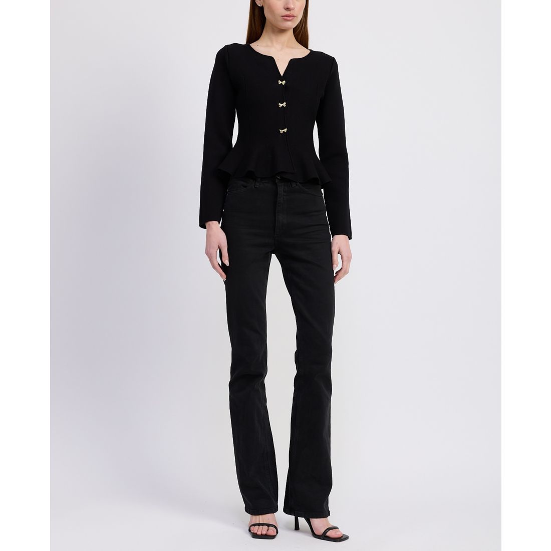 En Saison Women's Idah Button Front Cardigan Sweater