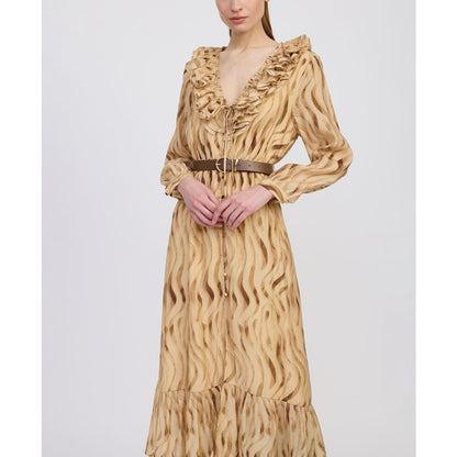 En Saison Women's Avayah Ruffle Midi Dress
