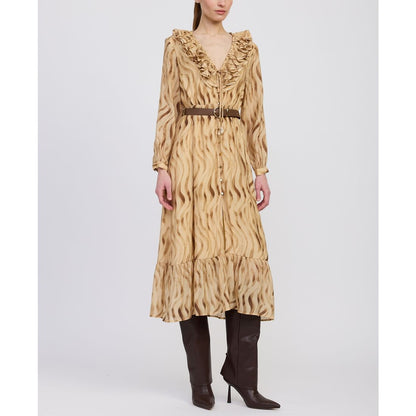 En Saison Women's Avayah Ruffle Midi Dress