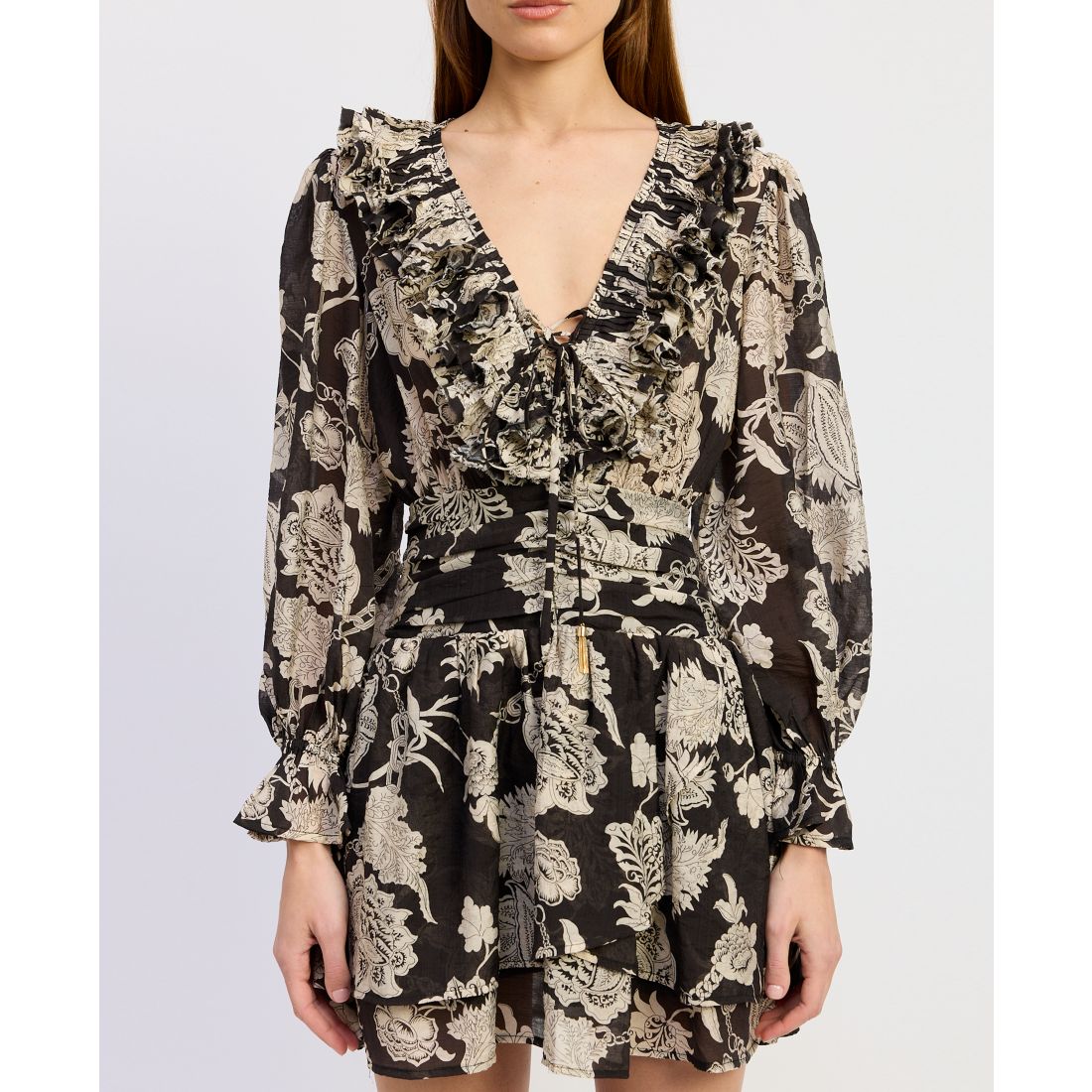 En Saison Women's Elisabet V-Neck Mini Dress