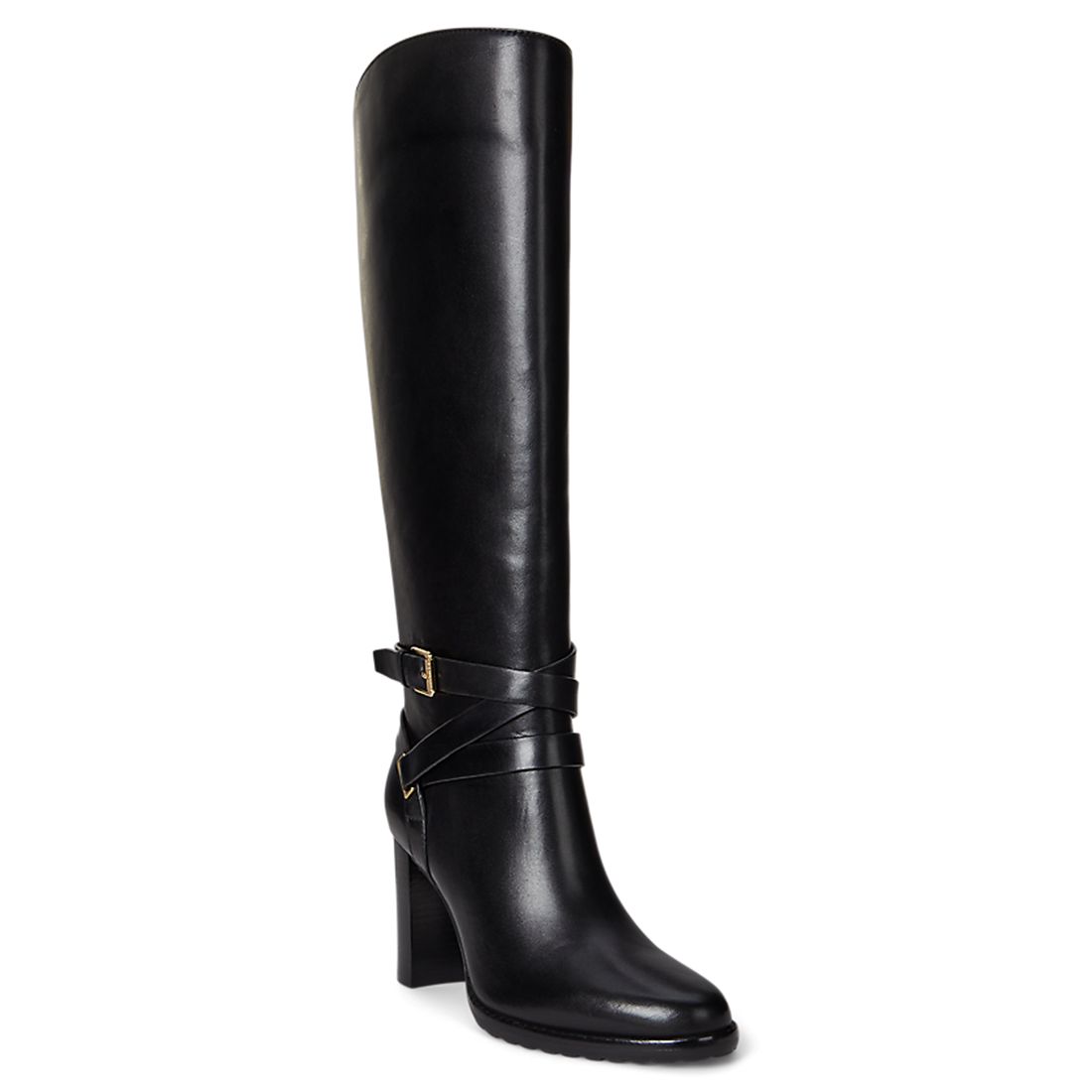 Lauren Ralph Lauren Women's Collins Stacked Heel Tall Boots