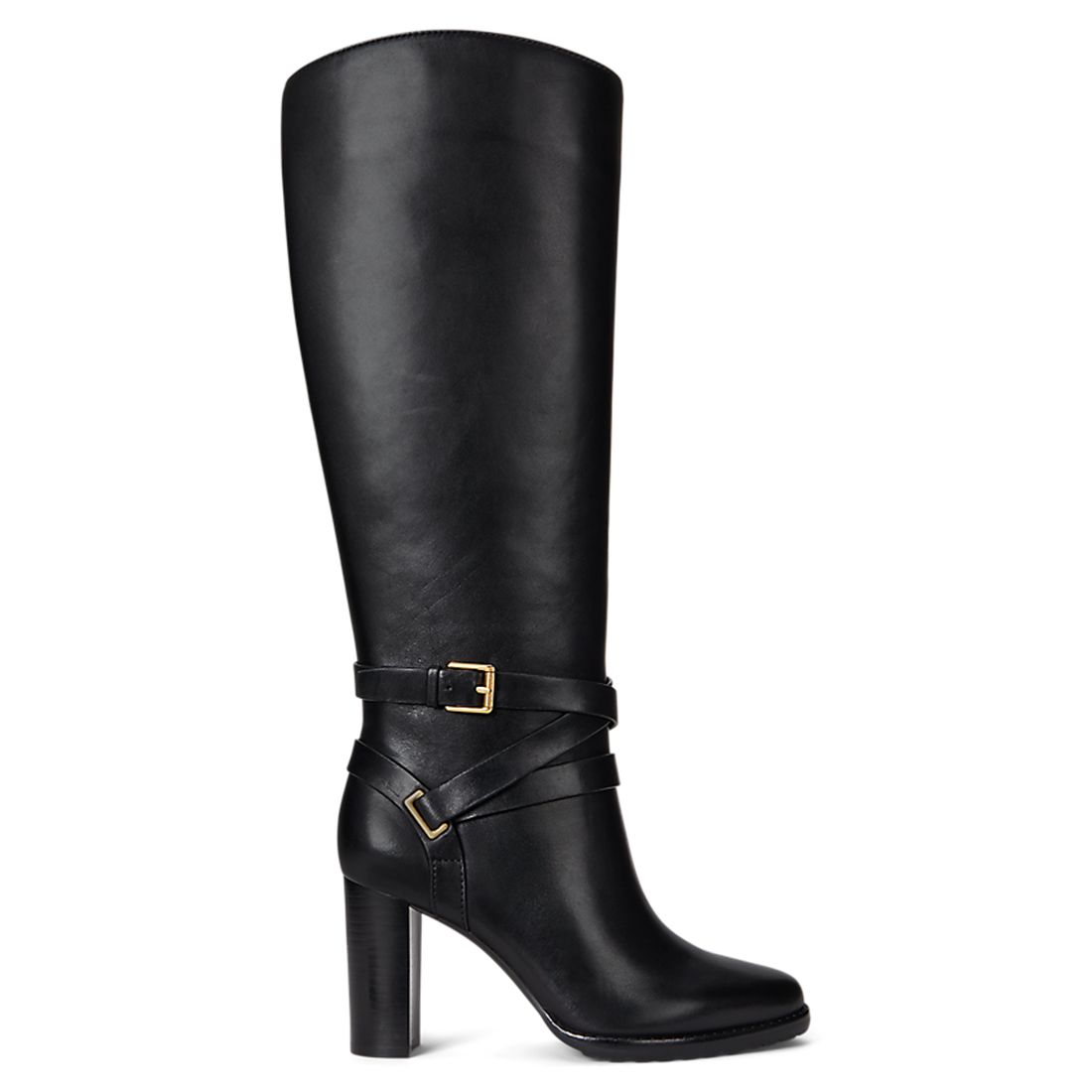 Lauren Ralph Lauren Women's Collins Stacked Heel Tall Boots