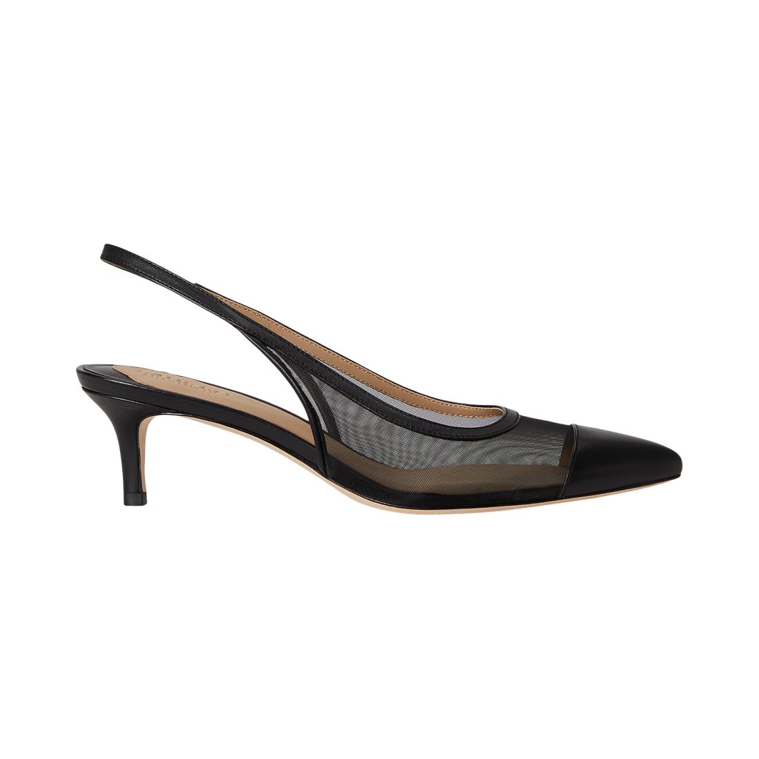 Lauren Ralph Lauren Women's Lolah Mesh and Nappa Slingback Pumps