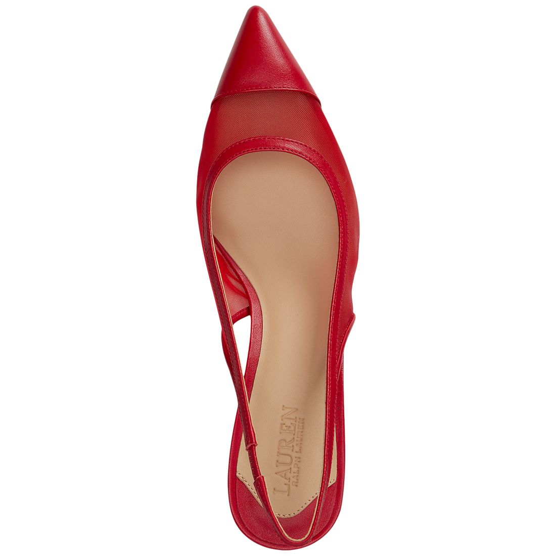 Lauren Ralph Lauren Women's Lolah Mesh and Nappa Slingback Pumps