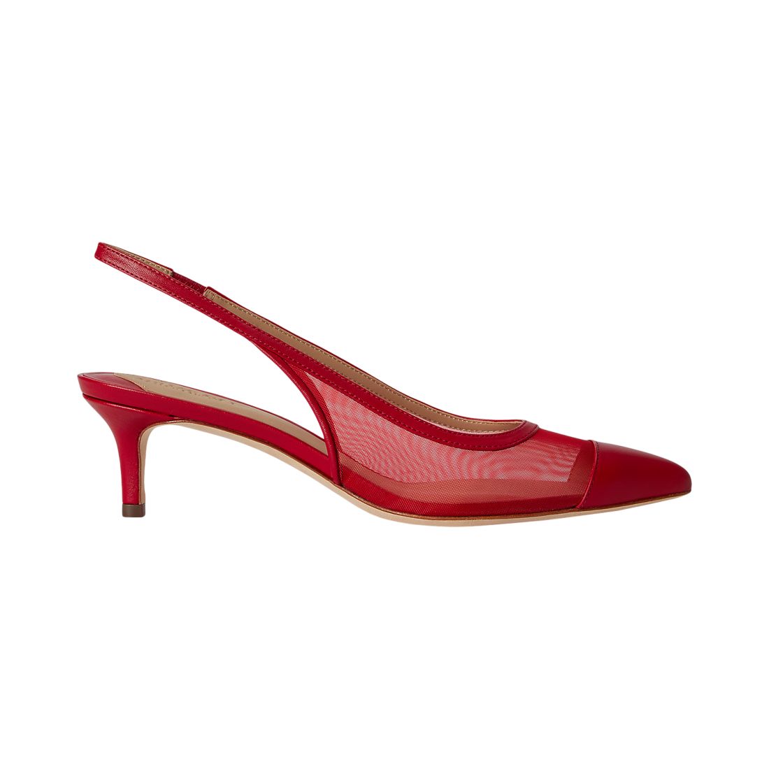 Lauren Ralph Lauren Women's Lolah Mesh and Nappa Slingback Pumps