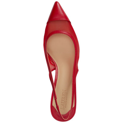 Lauren Ralph Lauren Women's Lolah Mesh and Nappa Slingback Pumps