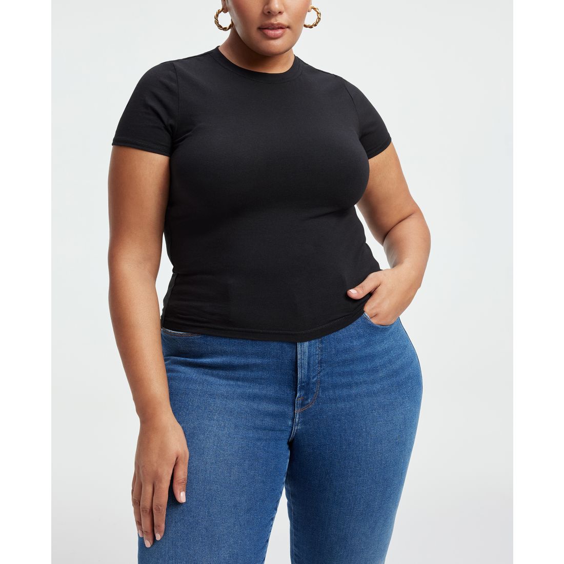 Good American Women's Super Stretch Baby T-Shirt