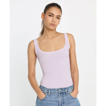 Good American Women's Ribbed Tank Bodysuit