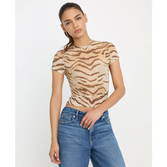 Good American Women's Short-Sleeve Crewneck T-Shirt