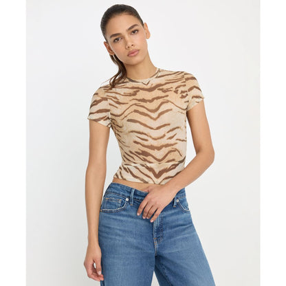 Good American Women's Short-Sleeve Crewneck T-Shirt