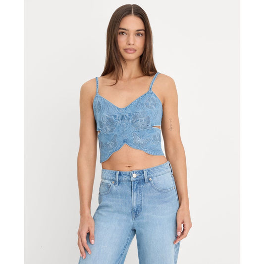 Good American Women's Sleeveless Butterfly Top