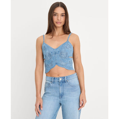 Good American Women's Sleeveless Butterfly Top