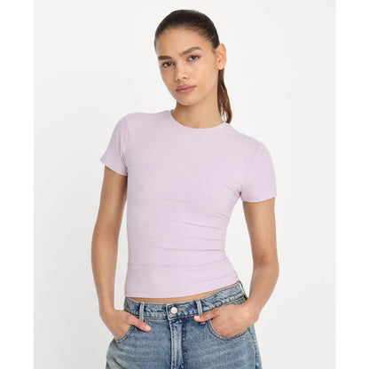Good American Women's Super Stretch Crewneck T-Shirt, Regular & Plus Size
