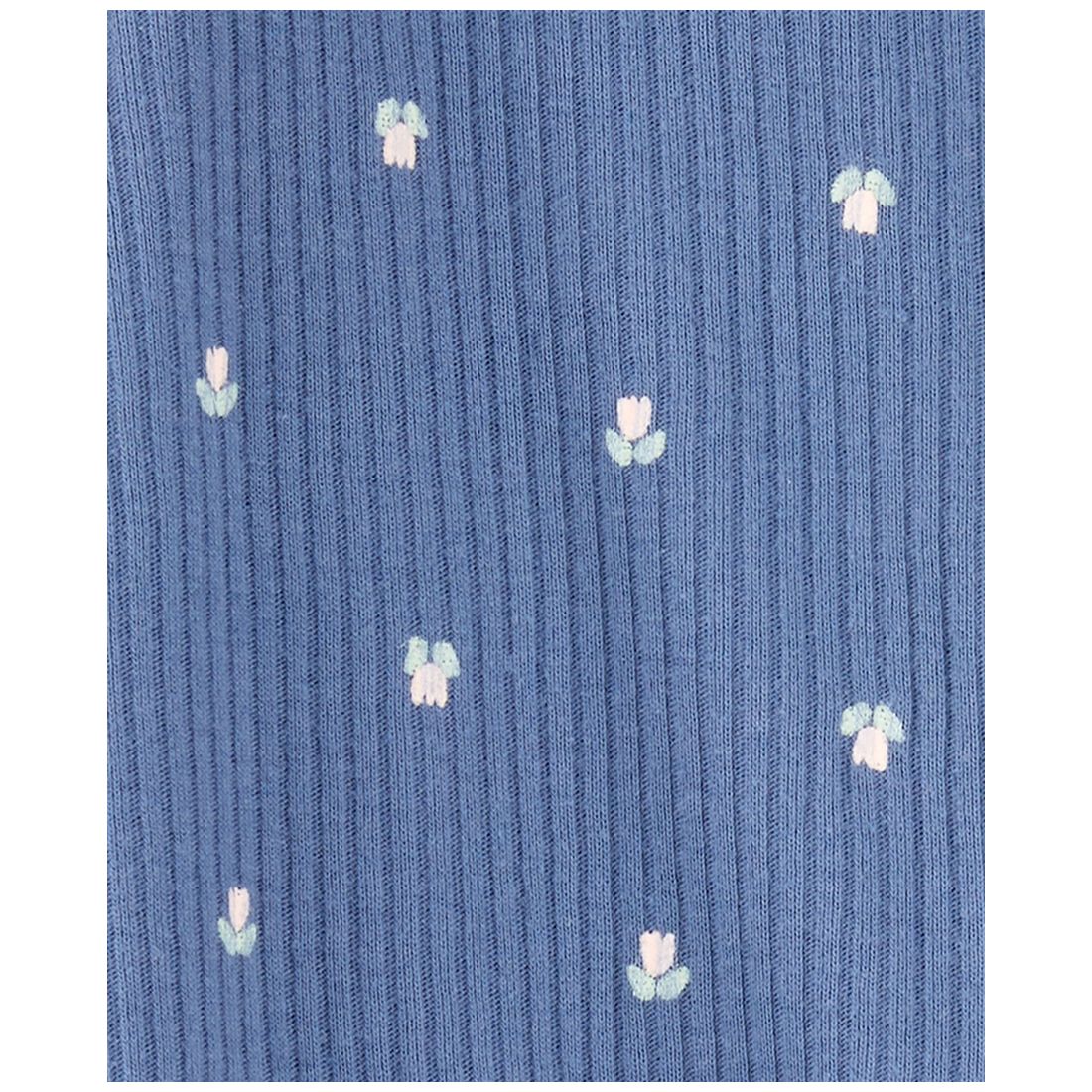 Carter's Baby Girls Mini Floral Ribbed Sleep & Play Pajamas
