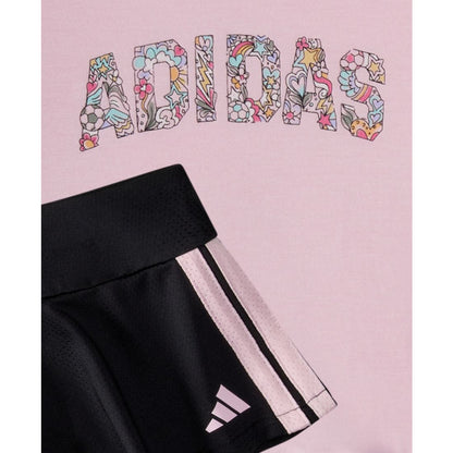 adidas Baby Girls 2-Piece Pleated T-Shirt and Flounce Skort Set
