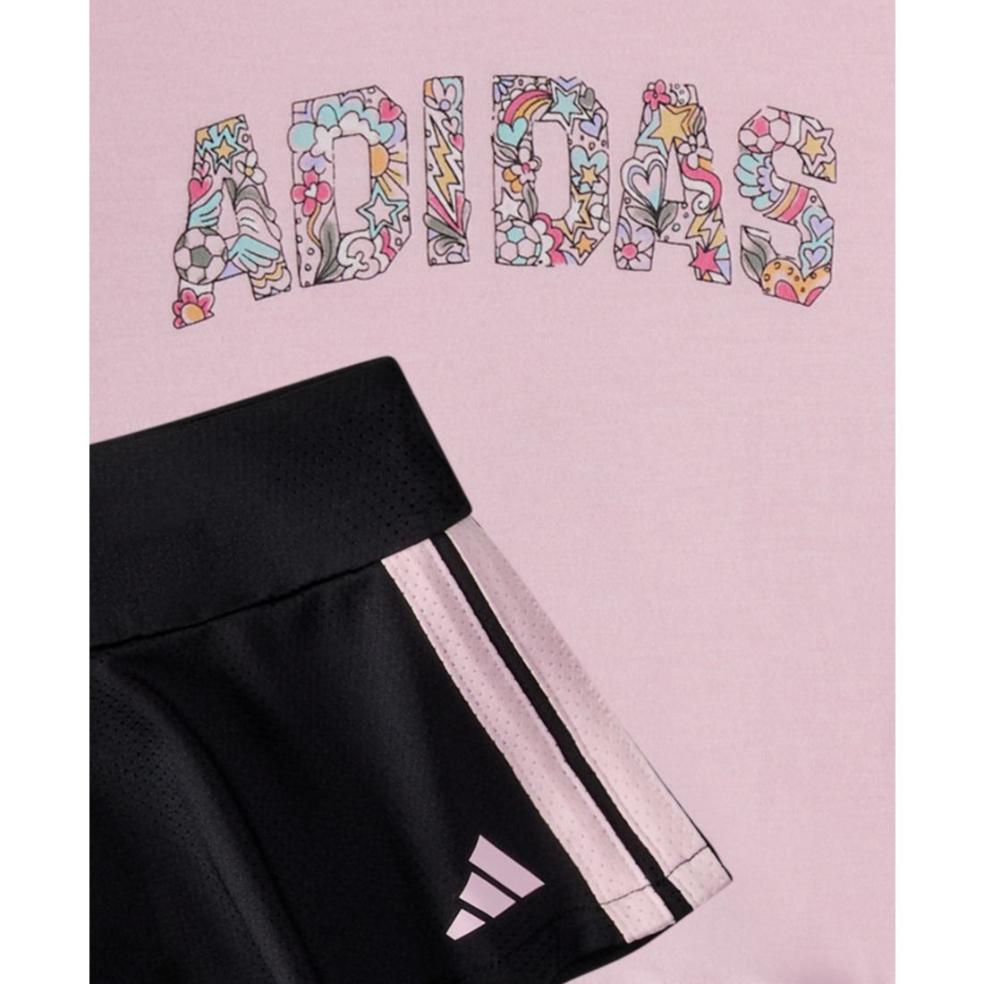 adidas Baby Girls 2-Piece Pleated T-Shirt and Flounce Skort Set