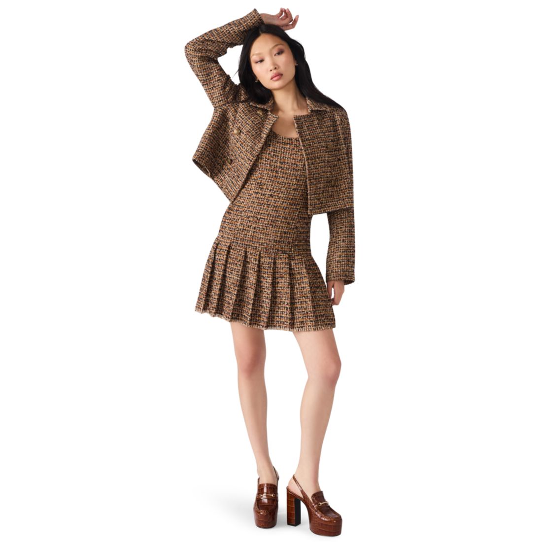 Steve Madden Women's Avie Drop Waist Mini Dress