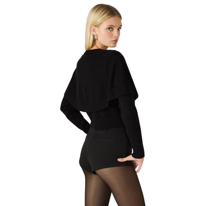 Steve Madden Women's Gisselle Long Sleeves Sweater Cape Cardigan