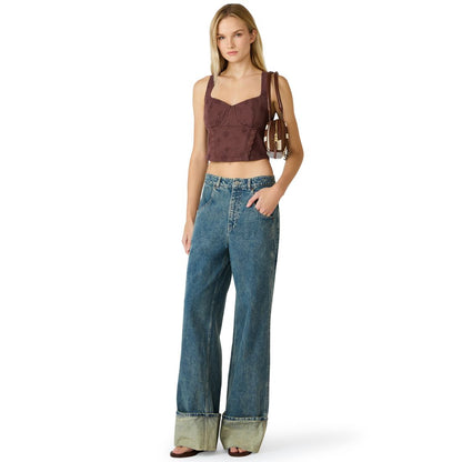 Steve Madden Women's Dixie Sweetheart Neck Top