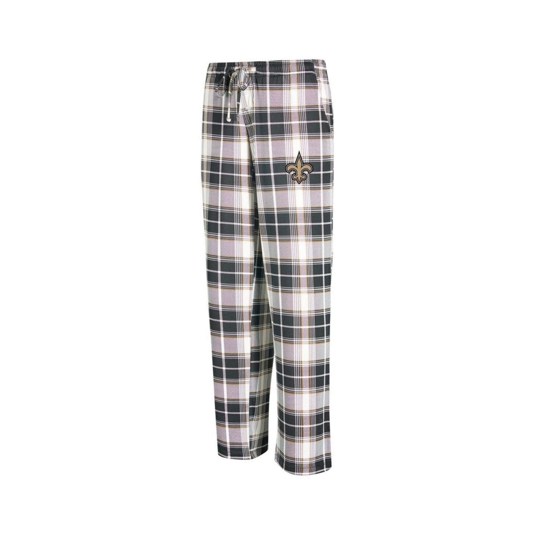 Concepts Sport Women's Black New Orleans Saints Ashford Plaid Knit Pants