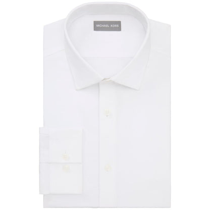 Michael Kors Men's Luxe Touch Stretch Long Sleeve Dress Shirt