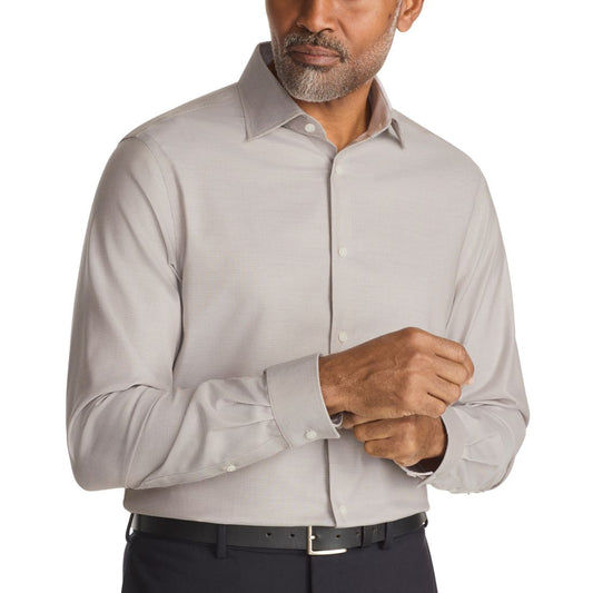 Michael Kors Men's Luxe Touch Stretch Long Sleeve Dress Shirt