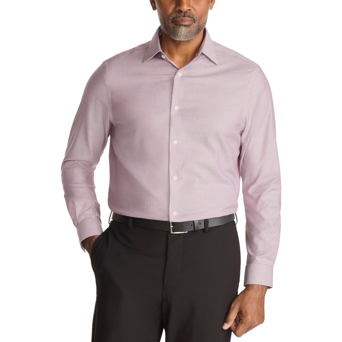 Michael Kors Men's Luxe Touch Stretch Long Sleeve Dress Shirt