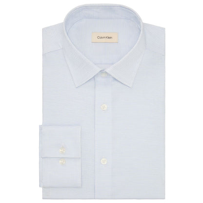 Calvin Klein Men's Refined Cotton Stretch Regular Fit Dress Shirt