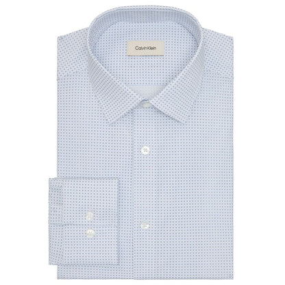 Calvin Klein Men's Refined Cotton Stretch Regular Fit Dress Shirt
