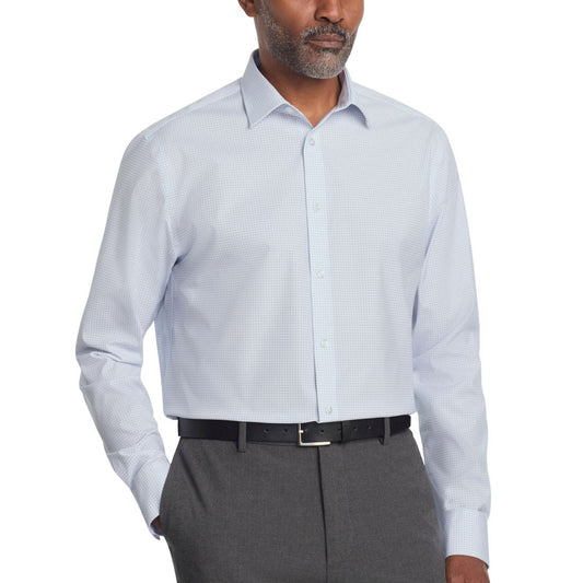 Calvin Klein Men's Refined Cotton Stretch Regular Fit Dress Shirt