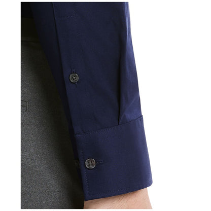 Calvin Klein Men's Refined Cotton Stretch Regular Fit Dress Shirt