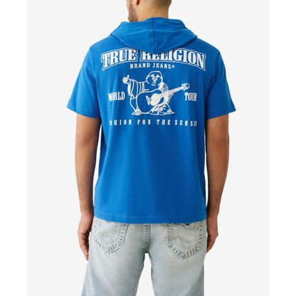 True Religion Men's Short Sleeve Hooded T-Shirt