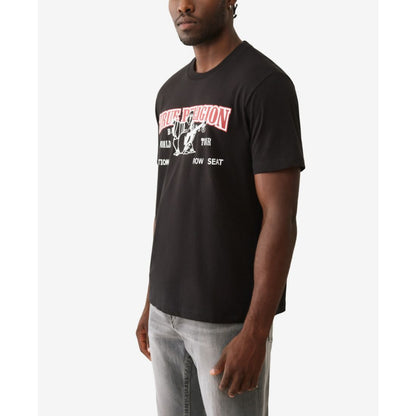 True Religion Men's World Tour Heritage Logo Crewneck T-Shirt