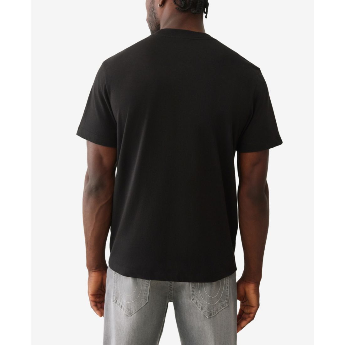 True Religion Men's World Tour Heritage Logo Crewneck T-Shirt
