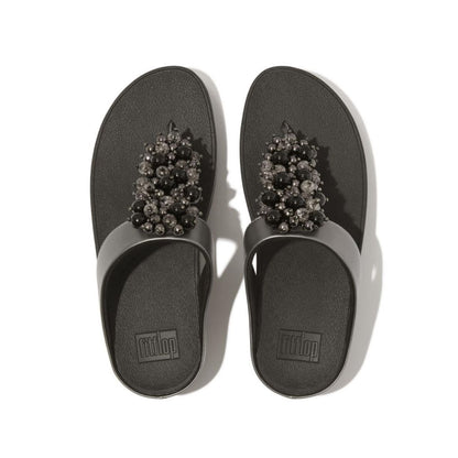 FitFlop Women's Fino Bauble-Bead Toe-Post Sandals