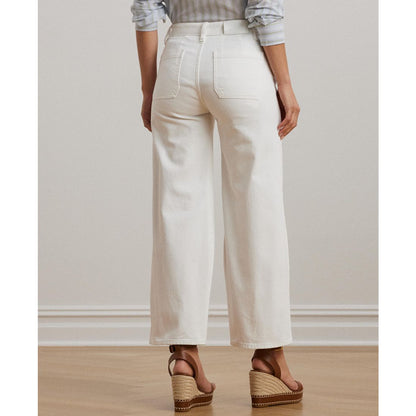 Lauren Ralph Lauren Women's High-Rise Wide-Leg Cropped Jeans
