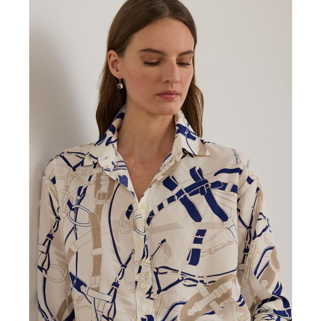 Lauren Ralph Lauren Women's Relaxed Fit Printed Shirt