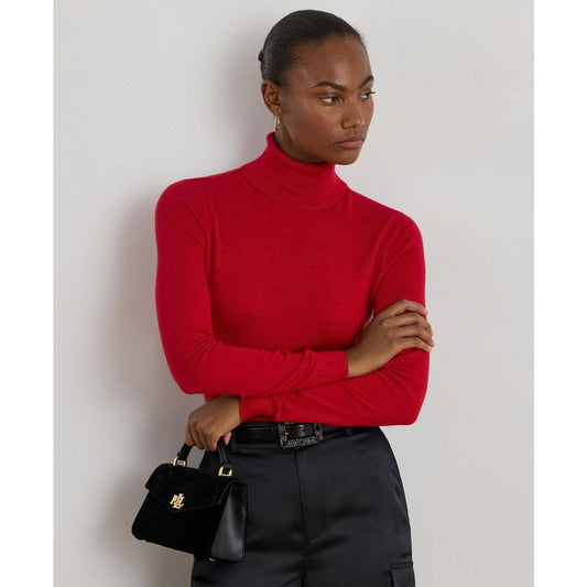 Lauren Ralph Lauren Women's Silk-Blend Turtleneck Sweater