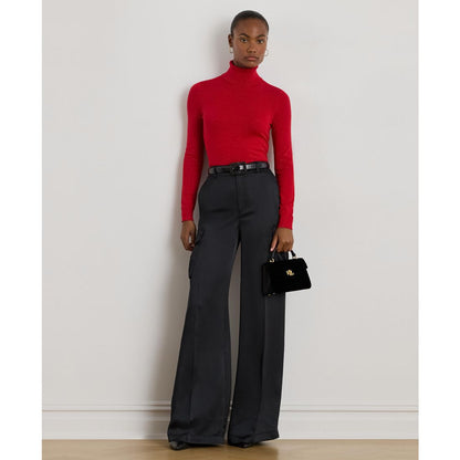 Lauren Ralph Lauren Women's Silk-Blend Turtleneck Sweater