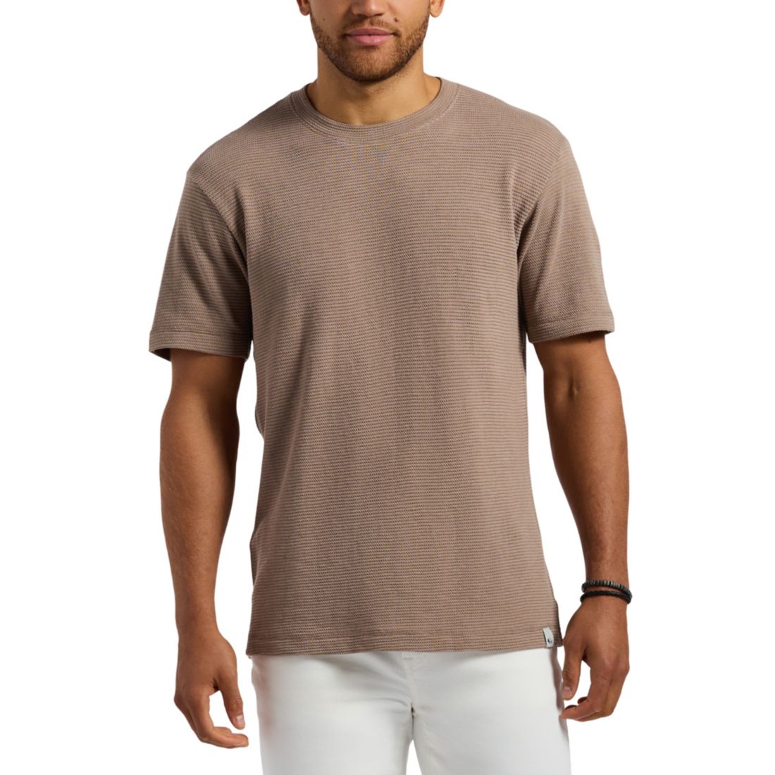 Men's Waffle Knit Short Sleeve Crewneck T-Shirt