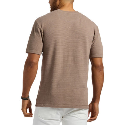 Men's Waffle Knit Short Sleeve Crewneck T-Shirt