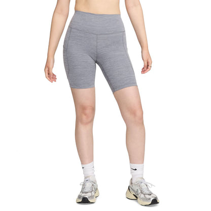 Nike Women's One High-Waisted Side-Pocket 8" Bike Shorts
