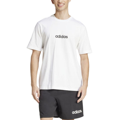 adidas Men's Essentials Regular-Fit Linear Logo Graphic T-Shirt
