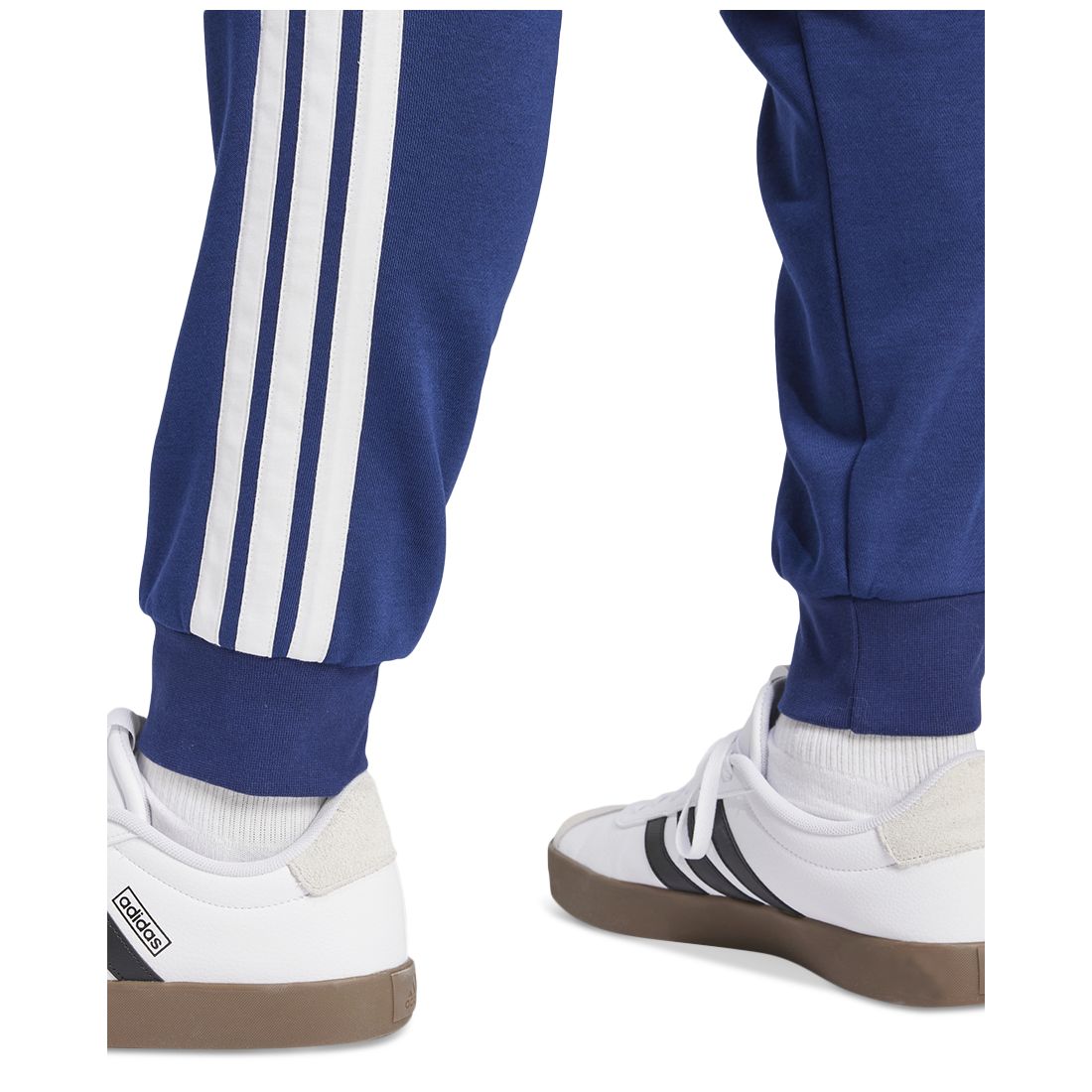 adidas Men's Essentials Regular-Fit 3-Stripes Fleece Joggers