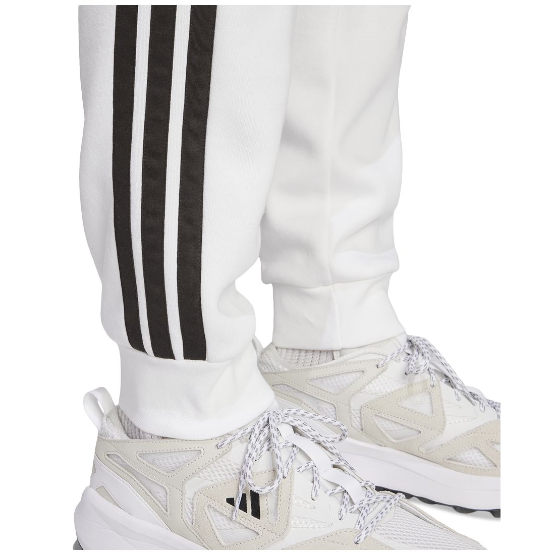adidas Men's Essentials Regular-Fit 3-Stripes Fleece Joggers