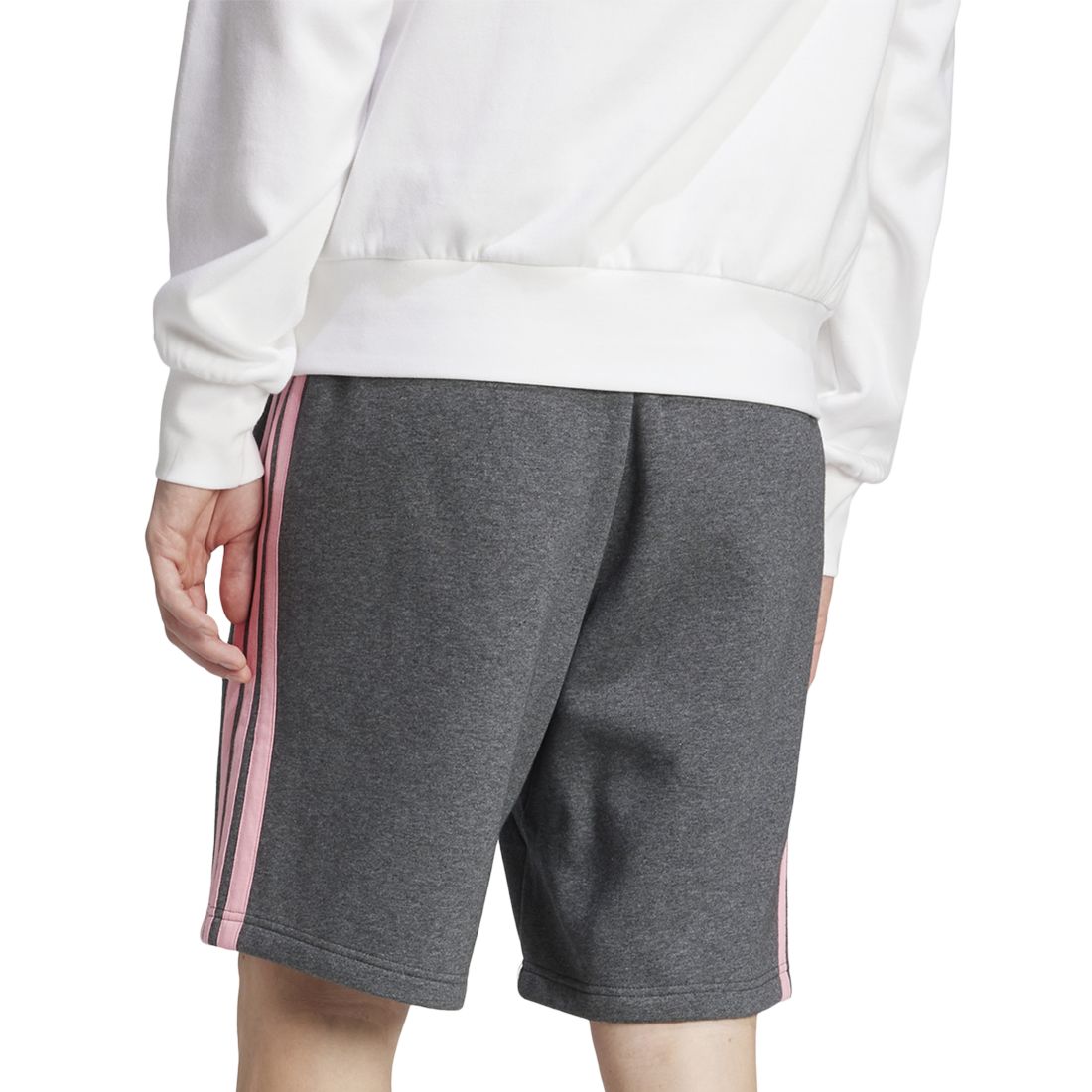 adidas Men's Essential Three Stripes Fleece Shorts