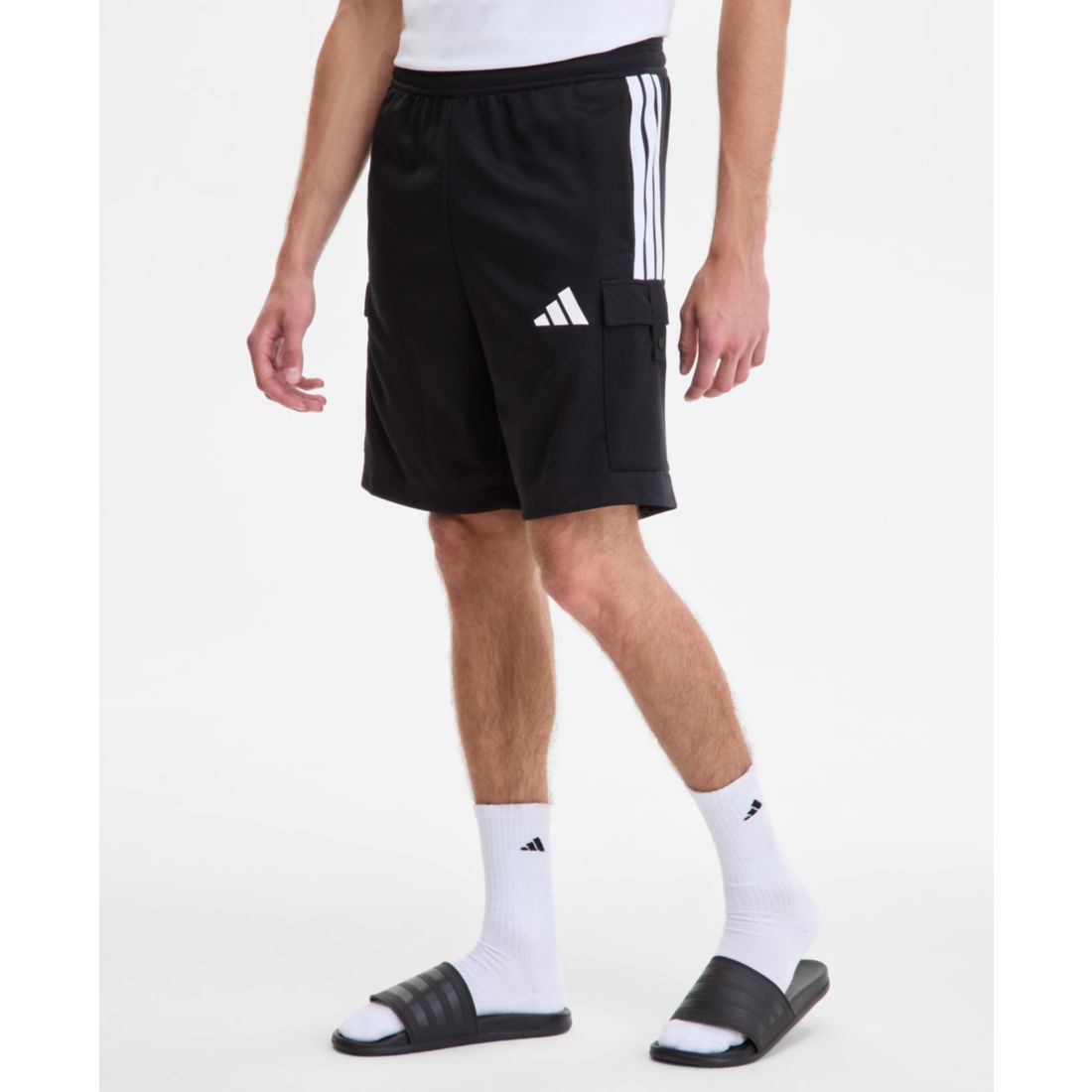 adidas Men's Three-Stripes Tiro 9" Cargo Shorts