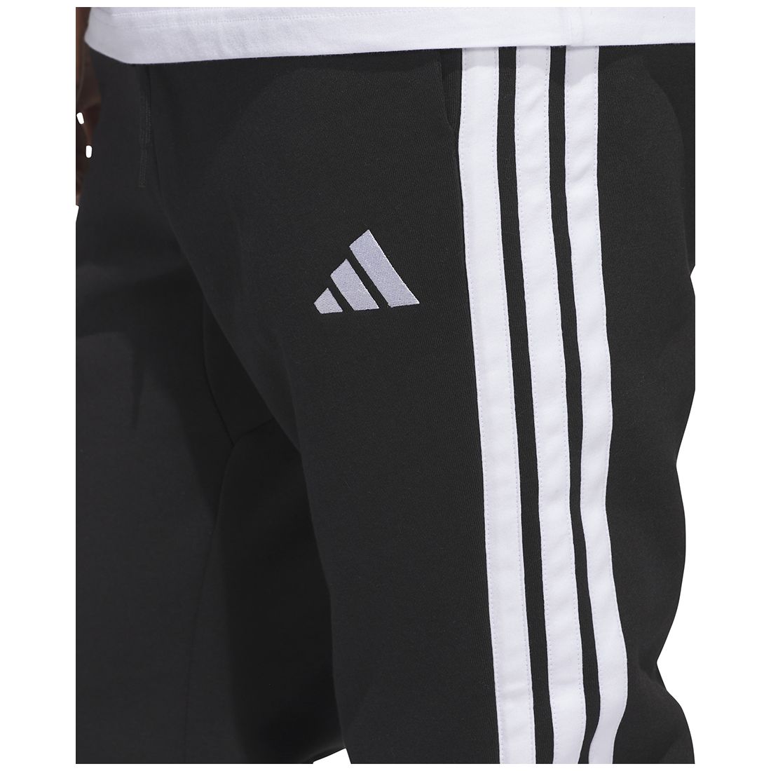adidas Men's Essentials Regular-Fit 3-Stripes Fleece Joggers