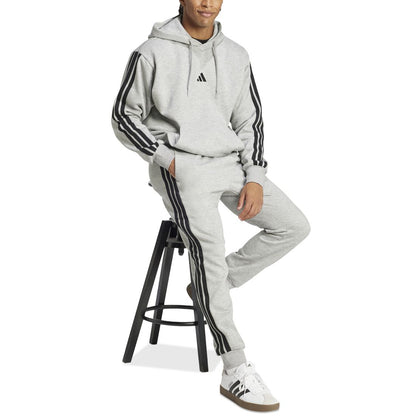 adidas Men's Essentials Regular-Fit 3-Stripes Fleece Joggers